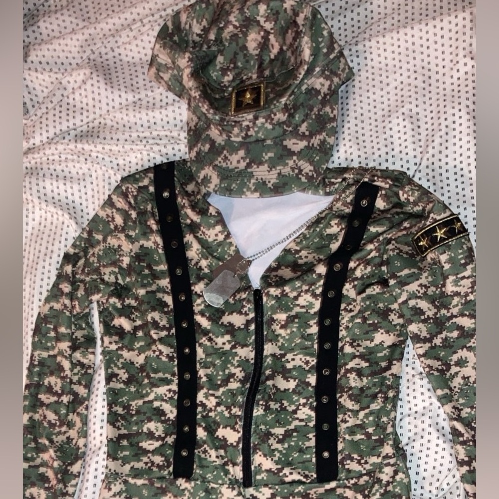 Spirit Halloween Army chick costume